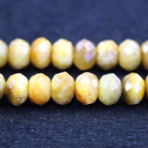 Shop Tiger Eye Rondelle Beads! Natural AA Faceted Golden Tiger Eye Rondelle Beads,Golden Tiger Eye Beads,4x6mm 5x8mm Faceted Golden Tiger Eye Rondelle beads,one strand 15" | Natural genuine rondelle Tiger Eye beads for beading and jewelry making.  #jewelry #beads #beadedjewelry #diyjewelry #jewelrymaking #beadstore #beading #affiliate #ad