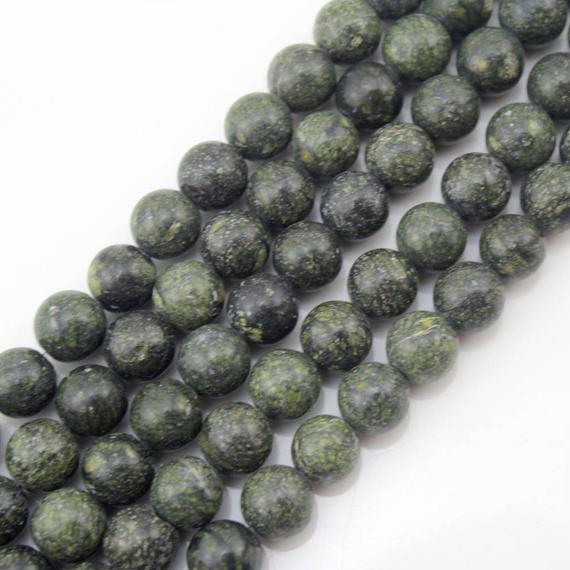 Natural Round Emerald Gemstones, Green Stone Beads,   Loose Smooth Round Beads,semi Precious Healing Gemstone Beads 4/6/8/10/12mm-15.5inches