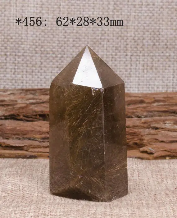 Natural Gold Rutilated Tower,low Price,healing Crystals,meduitation,gift Fot Family Or Friends,lucky Energy,rutilated Obelisk,quartz
