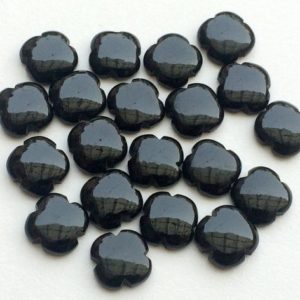 Shop Onyx Cabochons! 15mm Black Onyx Fancy Floral Cabochons, 5 Pieces Black Onyx Clover Shape Flat Plain Stones, Loose Onyx Floral Gems For Jewelry – KS3193 | Natural genuine stones & crystals in various shapes & sizes. Buy raw cut, tumbled, or polished gemstones for making jewelry or crystal healing energy vibration raising reiki stones. #crystals #gemstones #crystalhealing #crystalsandgemstones #energyhealing #affiliate #ad