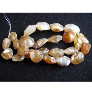 Shop Onyx Chip & Nugget Beads! 25 Pieces 27mm To 18mm Onyx Nuggets, Raw Rough Onyx Gemstones, 21 Inch Strand, GFJ229 | Natural genuine chip Onyx beads for beading and jewelry making.  #jewelry #beads #beadedjewelry #diyjewelry #jewelrymaking #beadstore #beading #affiliate #ad