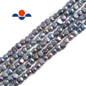 Shop Gemstone Chip & Nugget Beads! Peacock Fresh Water Pearl Center Drill Nugget Beads 4mm 6mm 8mm 10mm 14" Strand | Natural genuine chip Gemstone beads for beading and jewelry making.  #jewelry #beads #beadedjewelry #diyjewelry #jewelrymaking #beadstore #beading #affiliate #ad