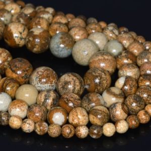 Shop Picture Jasper Beads! Genuine Natural Picture Jasper Loose Beads Round Shape 6mm 8-9mm 10mm 12mm 16mm | Natural genuine beads Picture Jasper beads for beading and jewelry making.  #jewelry #beads #beadedjewelry #diyjewelry #jewelrymaking #beadstore #beading #affiliate #ad