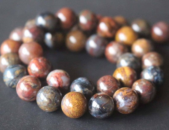 Natural Pietersite Smooth And Round Beads,6mm/8mm/10mm/12mm Gemstone Beads Bulk Supply,15 Inches One Starand