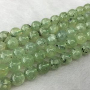 Shop Prehnite Round Beads! Natural Green Prehnite Beads Smooth Round Prehnite mineral beads A Grade High Quality jewelry supplies 4-6-8-10-12mm full strand 15.5" | Natural genuine round Prehnite beads for beading and jewelry making.  #jewelry #beads #beadedjewelry #diyjewelry #jewelrymaking #beadstore #beading #affiliate #ad