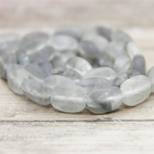 Shop Quartz Crystal Bead Shapes! Quartz, Matte Cloudy Quartz Flat Rectangle Natural Loose Gemstone Beads – PG124 | Natural genuine other-shape Quartz beads for beading and jewelry making.  #jewelry #beads #beadedjewelry #diyjewelry #jewelrymaking #beadstore #beading #affiliate #ad