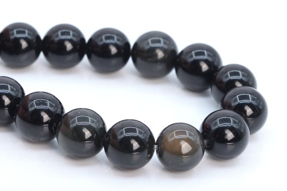 8mm Rainbow Obsidian Beads Grade A Genuine Natural Gemstone Half Strand Round Loose Beads 7.5" Bulk Lot Options (107959h-2604)