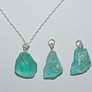 Shop Apatite Pendants! Raw Apatite Necklace, Blue Apatite Raw Stone Jewelry, Sterling Silver Chain and Pendant, Blue Crystal Necklace Throat Chakra | Natural genuine Apatite pendants. Buy crystal jewelry, handmade handcrafted artisan jewelry for women.  Unique handmade gift ideas. #jewelry #beadedpendants #beadedjewelry #gift #shopping #handmadejewelry #fashion #style #product #pendants #affiliate #ad