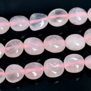 Shop Rose Quartz Chip & Nugget Beads! 8-10MM Pink Rose Quartz Beads Pebble Nugget Grade AAA Genuine Natural Gemstone Loose Beads 15.5" / 7.5" Bulk Lot Options (108531) | Natural genuine chip Rose Quartz beads for beading and jewelry making.  #jewelry #beads #beadedjewelry #diyjewelry #jewelrymaking #beadstore #beading #affiliate #ad