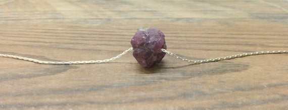 Tiny Ruby Choker Necklace, July Birthstone, Root Chakra, Sterling Silver Or 14k Gold Filled