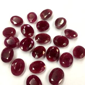 Shop Ruby Bead Shapes! Natural Ruby Corundum Faceted Oval Gemstone Ruby Corundum Oval Cut Gemstone Ruby Faceted Oval Free Of Size 10 Piece | Natural genuine other-shape Ruby beads for beading and jewelry making.  #jewelry #beads #beadedjewelry #diyjewelry #jewelrymaking #beadstore #beading #affiliate #ad