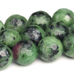 Shop Ruby Zoisite Beads! Ruby Zoisite Beads Grade AA Genuine Natural Gemstone Micro Faceted Round Loose Beads 6MM 8MM 10MM 12MM Bulk Lot Options | Natural genuine beads Ruby Zoisite beads for beading and jewelry making.  #jewelry #beads #beadedjewelry #diyjewelry #jewelrymaking #beadstore #beading #affiliate #ad