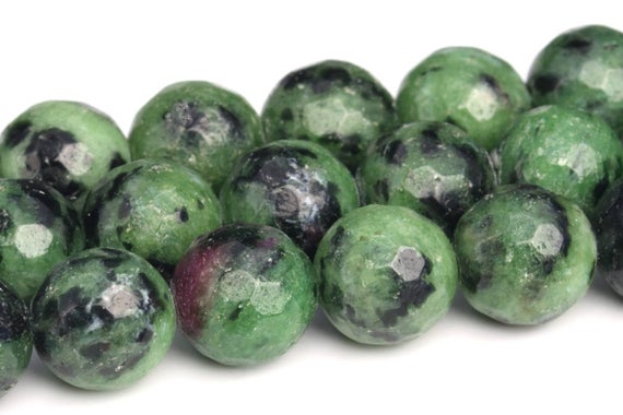 Ruby Zoisite Beads Grade Aa Genuine Natural Gemstone Micro Faceted Round Loose Beads 6mm 8mm 10mm 12mm Bulk Lot Options