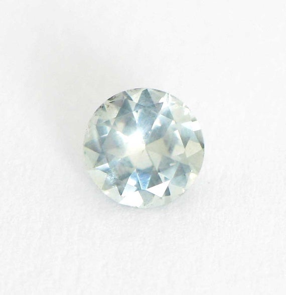 4mm Montana Sapphire, Natural Sapphire, 0.28 Ct Round Sapphire, Vintage Natural Montana Sapphire, Light Blue Montana Sapphire