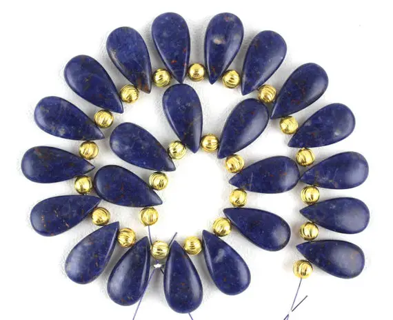 Christmas Sale Best Quality 1 Strand Natural Sodalite Pear Shape Smooth 9x17.5-9.5x18mm Approx,sodalite Beads,pear Sodalite Beads,wholesale