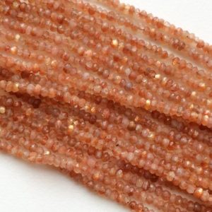 Shop Sunstone Beads! 3-4mm Sunstone Faceted Rondelle Beads, Sunstone Faceted Beads, Sunstone Faceted Rondelle Beads For Jewelry (1ST To 5ST Options) – IS31 | Natural genuine beads Sunstone beads for beading and jewelry making.  #jewelry #beads #beadedjewelry #diyjewelry #jewelrymaking #beadstore #beading #affiliate #ad