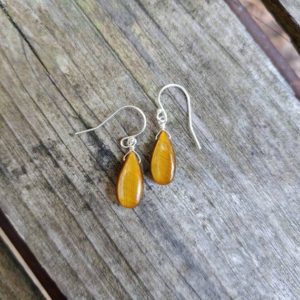 Clearance sale! Teardrop tiger eye earrings. Sterling silver, gold and rose gold tigers eye earrings | Natural genuine Tiger Eye earrings. Buy crystal jewelry, handmade handcrafted artisan jewelry for women.  Unique handmade gift ideas. #jewelry #beadedearrings #beadedjewelry #gift #shopping #handmadejewelry #fashion #style #product #earrings #affiliate #ad