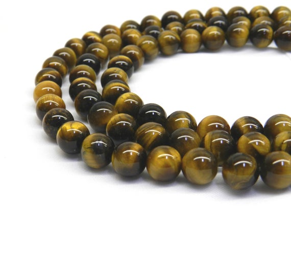 Tigers Eye Beads, Tiger Eye Stone, Beads For Jewelry Making, Tiger Eye, Gemstone Beads, Natural Gemstone Beads, 6mm Beads, 8mm Gemstone Bead