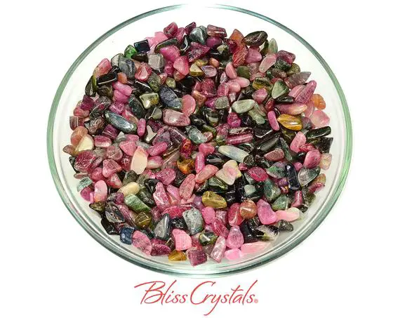 10 Gm Xs Mix Tourmaline Tumbled Stones Grade A, Healing Crystal And Stone For Crafts #mt50