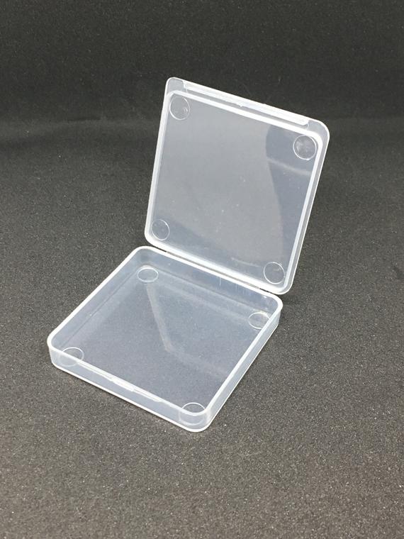 12pc 47x47x8mm Square Shape Plastic Bead Containers