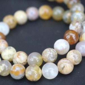 Shop Agate Beads! 6mm/8mm Regency Rose Plume agate Beads,Smooth and Round Stone Beads,15 inches one starand | Natural genuine beads Agate beads for beading and jewelry making.  #jewelry #beads #beadedjewelry #diyjewelry #jewelrymaking #beadstore #beading #affiliate #ad