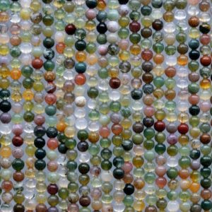 Shop Agate Round Beads! Genuine Natural Indian Agate Loose Beads Round Shape 3mm 4-5mm | Natural genuine round Agate beads for beading and jewelry making.  #jewelry #beads #beadedjewelry #diyjewelry #jewelrymaking #beadstore #beading #affiliate #ad