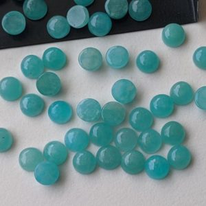 Shop Amazonite Cabochons! 6mm Amazonite Cabochons, Natural Amazonite Flat Back Plain Round Cabochons, Amazonite For Jewelry (5 Pcs To 10 Pcs Options) – PDG249 | Natural genuine stones & crystals in various shapes & sizes. Buy raw cut, tumbled, or polished gemstones for making jewelry or crystal healing energy vibration raising reiki stones. #crystals #gemstones #crystalhealing #crystalsandgemstones #energyhealing #affiliate #ad