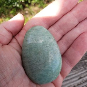 Shop Amazonite Shapes! Amazonite Palmstone Meditation Crystal Reiki  Energy Infused Crystal Palmstone #2 | Natural genuine stones & crystals in various shapes & sizes. Buy raw cut, tumbled, or polished gemstones for making jewelry or crystal healing energy vibration raising reiki stones. #crystals #gemstones #crystalhealing #crystalsandgemstones #energyhealing #affiliate #ad