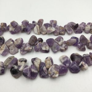 Shop Amethyst Chip & Nugget Beads! Teeth Amethyst Matte Pebble Nugget Beads Approx 12-22mm 15.5" Strand | Natural genuine chip Amethyst beads for beading and jewelry making.  #jewelry #beads #beadedjewelry #diyjewelry #jewelrymaking #beadstore #beading #affiliate #ad