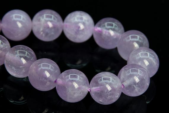 9-10mm Translucent Light Lavender Amethyst Beads Brazil Aa Genuine Natural Gemstone Half Strand Round 7.5" Bulk Lot Options (109392h-2952)
