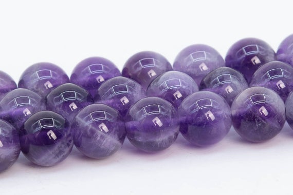 Dog Teeth Amethyst Beads Grade Aa Genuine Natural Gemstone Round Loose Beads 4mm 6mm 8mm 10mm 12mm Bulk Lot Options