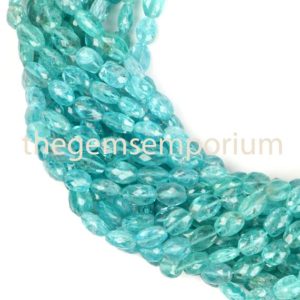 Apatite Faceted Oval Beads, Apatite faceted Oval Straight Drill, Apatite Fancy Shape Beads, Apatite Faceted Beads, Apatite Oval Beads | Natural genuine other-shape Gemstone beads for beading and jewelry making.  #jewelry #beads #beadedjewelry #diyjewelry #jewelrymaking #beadstore #beading #affiliate #ad