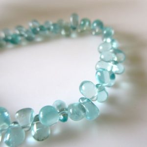 Shop Apatite Bead Shapes! Natural Blue Apatite Smooth Tear Drop Briolette Beads, Natural Blue Apatite Drops, 6mm To 7mm, 7 Inches, Apatite Jewelry/gemstone, GDS1260 | Natural genuine other-shape Apatite beads for beading and jewelry making.  #jewelry #beads #beadedjewelry #diyjewelry #jewelrymaking #beadstore #beading #affiliate #ad