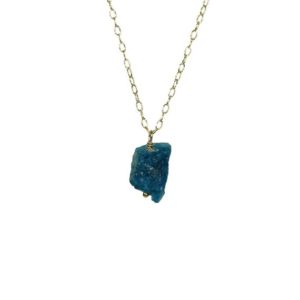 Shop Apatite Pendants! Blue apatite necklace, raw crystal necklace, blue crystal pendant, ocean blue, healing stone necklace, layering necklace, boho jewelry | Natural genuine Apatite pendants. Buy crystal jewelry, handmade handcrafted artisan jewelry for women.  Unique handmade gift ideas. #jewelry #beadedpendants #beadedjewelry #gift #shopping #handmadejewelry #fashion #style #product #pendants #affiliate #ad