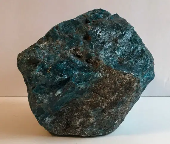Blue Apatite Large Natural Raw Stone, 9. 11 Lbs, Healing Crystals And Stones, Stone,chakra Stones, Spiritual Stone
