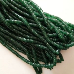 Shop Aventurine Rondelle Beads! 6-6.5mm Green Aventurine Beads, Green Aventurine Plain Spacer Bead, Aventurine Plain Tyre Beads, Aventurine for Jewelry (8IN To 16IN)-AAG117 | Natural genuine rondelle Aventurine beads for beading and jewelry making.  #jewelry #beads #beadedjewelry #diyjewelry #jewelrymaking #beadstore #beading #affiliate #ad