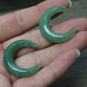 Shop Stone Spheres, Hearts & Other Shapes! Aventurine Moon Crescent Shape Stone M45 | Natural genuine stones & crystals in various shapes & sizes. Buy raw cut, tumbled, or polished gemstones for making jewelry or crystal healing energy vibration raising reiki stones. #crystals #gemstones #crystalhealing #crystalsandgemstones #energyhealing #affiliate #ad