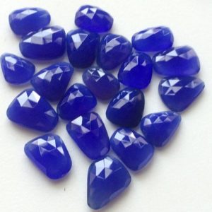Shop Blue Chalcedony Stones & Crystals! 12-16mm Blue Chalcedony Rose Cut Cabochons, Blue Flat Back Cabochons, 5 Pieces Chalcedony Rose Cut Cabochons For Jewlery – Krs264 | Natural genuine stones & crystals in various shapes & sizes. Buy raw cut, tumbled, or polished gemstones for making jewelry or crystal healing energy vibration raising reiki stones. #crystals #gemstones #crystalhealing #crystalsandgemstones #energyhealing #affiliate #ad