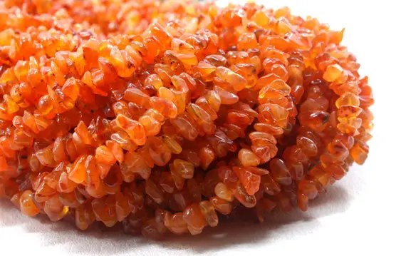 16" Long Natural Carnelian Chips Beads,uncut Beads,carnelian Beads,4-5 Mm,jewelry Making,polished Smooth Beads,gemstone Bead,wholesale Price