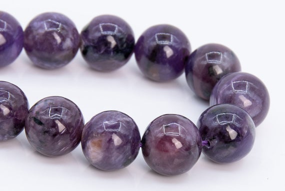 10mm Deep Color Charoite Beads Russia Grade A Genuine Natural Gemstone Half Strand Round Loose Beads 7.5" Bulk Lot Options (108964h-2833)