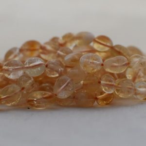 Shop Citrine Chip & Nugget Beads! High Quality Grade A Heat treated Citrine Semi-precious Gemstone Pebble Tumbled stone Nugget Beads 7mm-10mm – 15" strand | Natural genuine chip Citrine beads for beading and jewelry making.  #jewelry #beads #beadedjewelry #diyjewelry #jewelrymaking #beadstore #beading #affiliate #ad