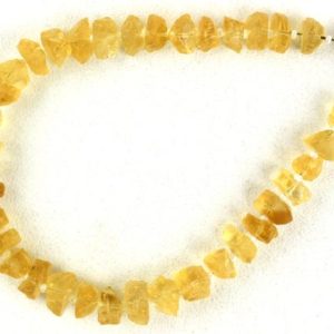 Shop Citrine Beads! Natural Citrine Bracelet, Rough Bracelet, Yellow Citrine Bracelet, Raw Citrine Gemstone, Gift For Her, 6-8 MM, AAA Quality, Wholesale Price | Natural genuine beads Citrine beads for beading and jewelry making.  #jewelry #beads #beadedjewelry #diyjewelry #jewelrymaking #beadstore #beading #affiliate #ad
