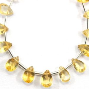 Shop Citrine Bead Shapes! AAA Quality 1 Strand Natural Citrine Gemstone, 28 Pieces Faceted Pear Shape Cut Stone Citrine, Size 4×7-5×8 MM Citrine Cut Stone Wholesale | Natural genuine other-shape Citrine beads for beading and jewelry making.  #jewelry #beads #beadedjewelry #diyjewelry #jewelrymaking #beadstore #beading #affiliate #ad