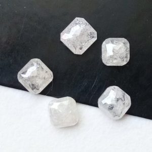 Shop Diamond Cabochons! 3.3-3.6mm White Diamond Cushion Cut, 1 Pc Natural White Sparkling Faceted Square Diamond Flat Back Cabochon, White Diamond For Jewelry | Natural genuine stones & crystals in various shapes & sizes. Buy raw cut, tumbled, or polished gemstones for making jewelry or crystal healing energy vibration raising reiki stones. #crystals #gemstones #crystalhealing #crystalsandgemstones #energyhealing #affiliate #ad