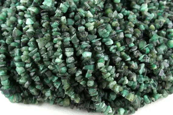 16" Natural Emerald Chip Bead,uncut Chip Bead,5-7 Mm,polished Beads,smooth Emerald Chip Bead,emerald Gemstone,making Jewelry,wholesale Price