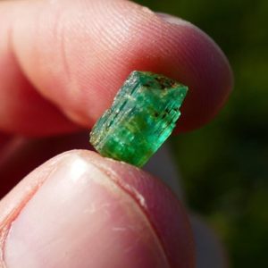 Shop Raw & Rough Emerald Stones! Emerald Specimen 2.85 carats Size: 10.4*5.6*5.5 mm | Natural genuine stones & crystals in various shapes & sizes. Buy raw cut, tumbled, or polished gemstones for making jewelry or crystal healing energy vibration raising reiki stones. #crystals #gemstones #crystalhealing #crystalsandgemstones #energyhealing #affiliate #ad