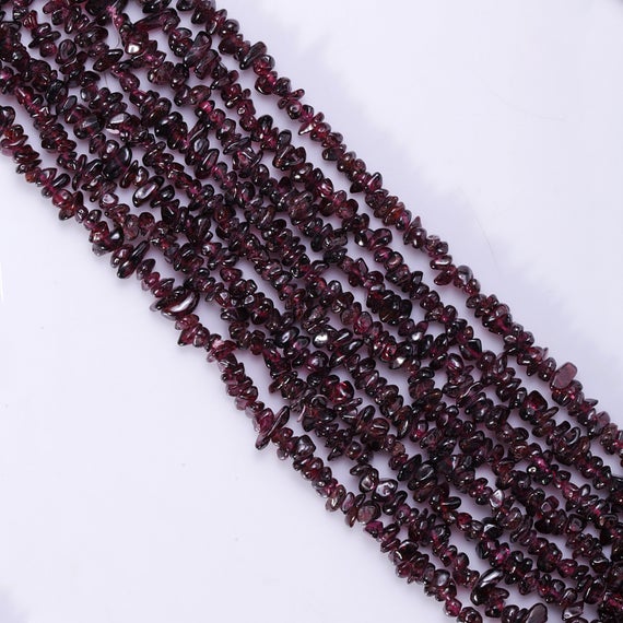 Rhodolite Garnet Beads, Natural Garnet Chips Beads, Purple Garnet Smooth Beads, Garnet Gemstone Beads, Garnet Plain Jewelry Making Beads