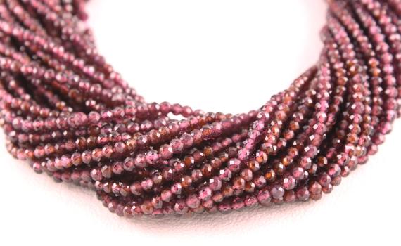Best Quality 1 Strand Natural Garnet Rondelle Faceted Beads, 2.5 Mm, Garnet Beads,making Jewelry,garnet Gemstone,wholesale Price