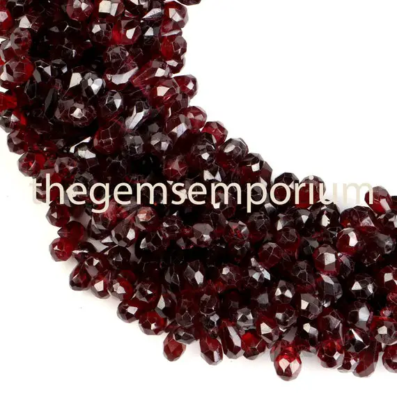 Garnet Faceted Drop Shape Gemstone Beads, Garnet Drop Shape Gemstone Beads, Aa Quality,gemstone For Jewelry Making