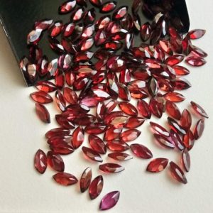 Shop Garnet Bead Shapes! 4x8mm Garnet Marquise Cut Stone, Natural Faceted Garnet Stones, Loose Garnet Marquise For Jewelry (10Cts To 20Cts Options)- ADG137 | Natural genuine other-shape Garnet beads for beading and jewelry making.  #jewelry #beads #beadedjewelry #diyjewelry #jewelrymaking #beadstore #beading #affiliate #ad